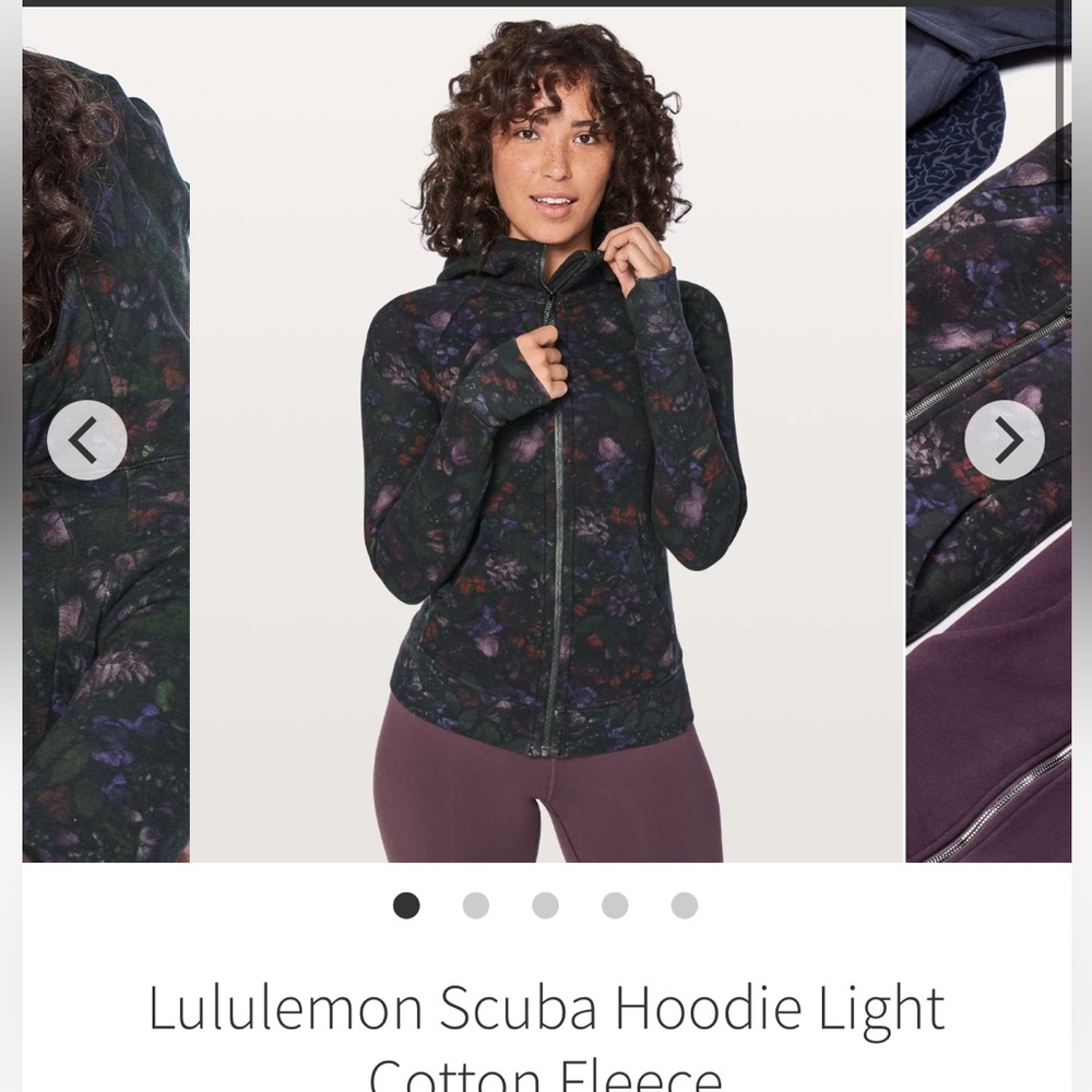 Lululemon scuba hoodie full zip, sz 4